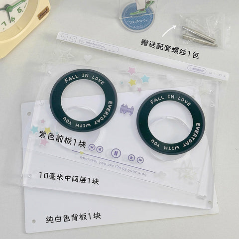 ［推し活グッズ］缶バッジ用アクリルフレーム 58mm【J5L6U5】