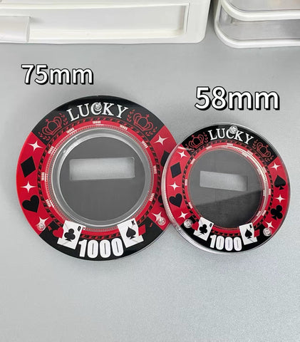 ［推し活グッズ］缶バッジアクリルフレーム 58～75mm【F3L8A7】