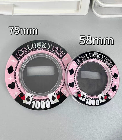 ［推し活グッズ］缶バッジアクリルフレーム 58～75mm【F3L8A7】