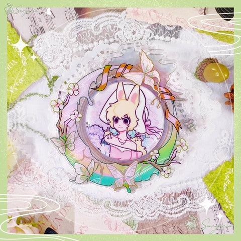 ［推し活グッズ］缶バッジ アクリルフレーム 58～75mm【W74JQG】