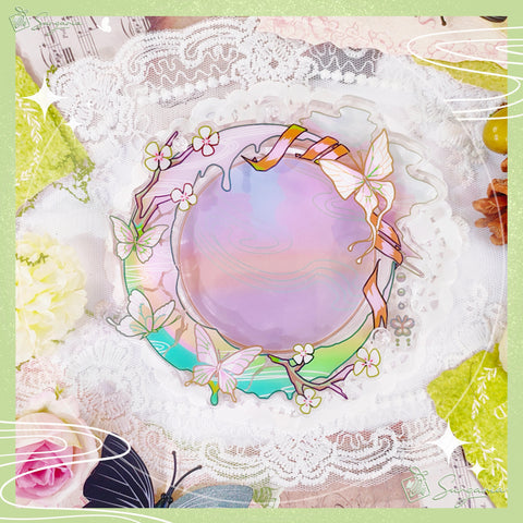 ［推し活グッズ］缶バッジ アクリルフレーム 58～75mm【W74JQG】