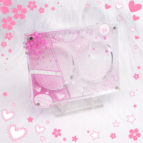 ［推し活グッズ］缶バッジアクリルフレーム 58～75mm【D6P9U7】