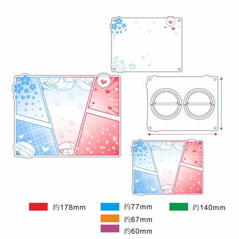 ［推し活グッズ］缶バッジアクリルフレーム 58～75mm【D6P9U7】