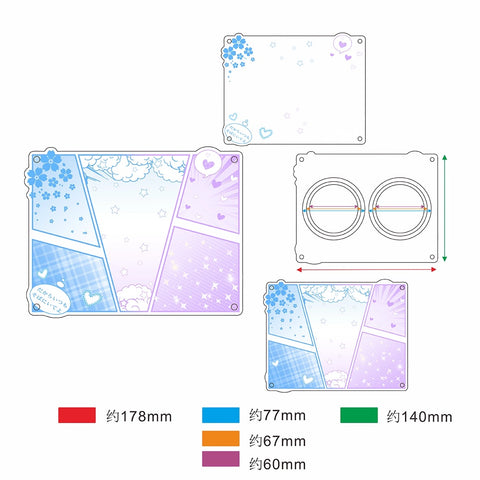 ［推し活グッズ］缶バッジアクリルフレーム 58～75mm【D6P9U7】
