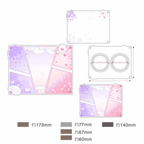 ［推し活グッズ］缶バッジアクリルフレーム 58～75mm【D6P9U7】