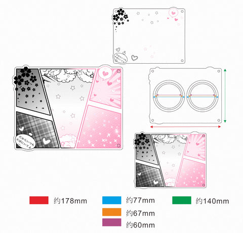［推し活グッズ］缶バッジアクリルフレーム 58～75mm【D6P9U7】