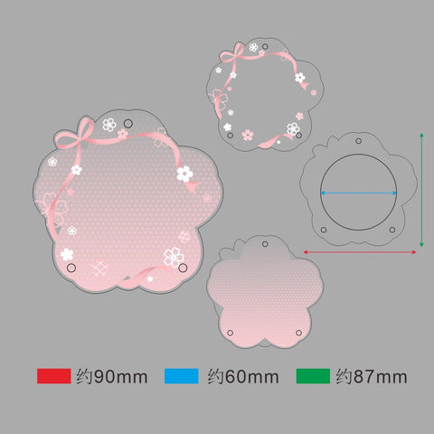 ［推し活グッズ］缶バッジアクリルフレーム 58～75mm【F2U7N1】