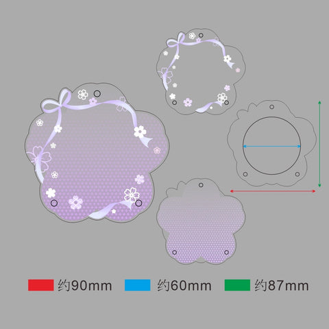 ［推し活グッズ］缶バッジアクリルフレーム 58～75mm【F2U7N1】