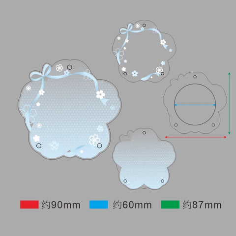 ［推し活グッズ］缶バッジアクリルフレーム 58～75mm【F2U7N1】