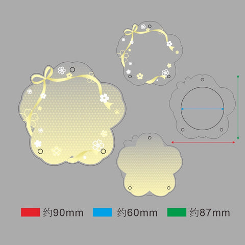 ［推し活グッズ］缶バッジアクリルフレーム 58～75mm【F2U7N1】