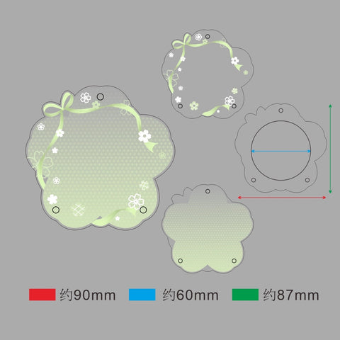 ［推し活グッズ］缶バッジアクリルフレーム 58～75mm【F2U7N1】