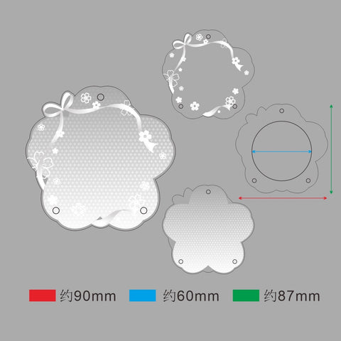 ［推し活グッズ］缶バッジアクリルフレーム 58～75mm【F2U7N1】