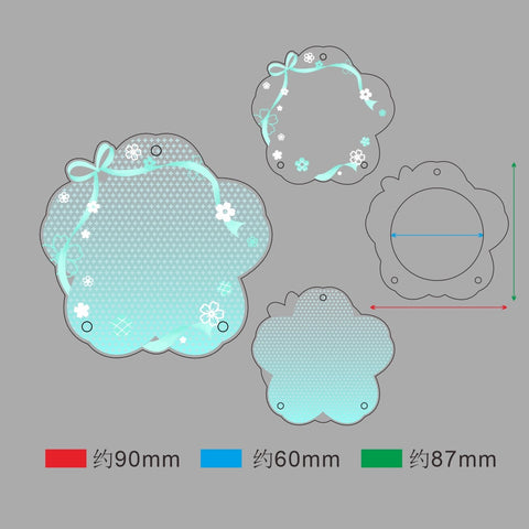 ［推し活グッズ］缶バッジアクリルフレーム 58～75mm【F2U7N1】