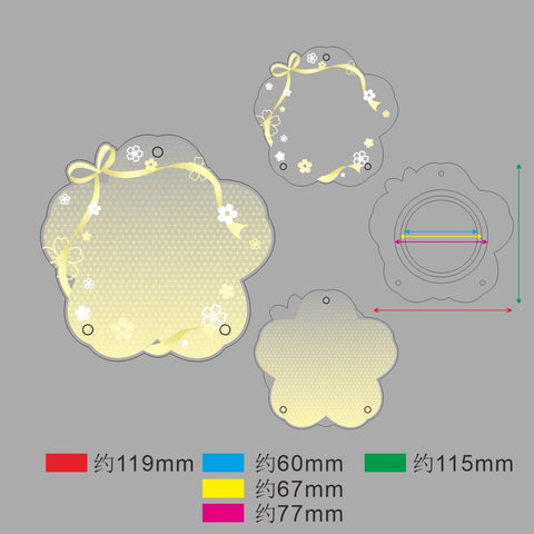 ［推し活グッズ］缶バッジアクリルフレーム 58～75mm【F2U7N1】