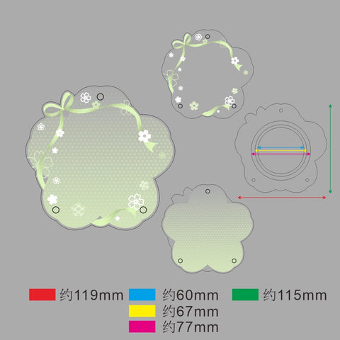 ［推し活グッズ］缶バッジアクリルフレーム 58～75mm【F2U7N1】
