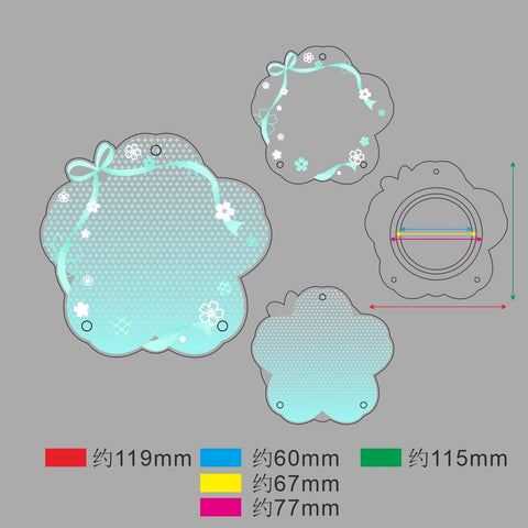 ［推し活グッズ］缶バッジアクリルフレーム 58～75mm【F2U7N1】