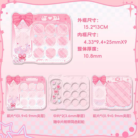 ［推し活グッズ］缶バッジ アクリルフレーム 25mm【36UVIY】