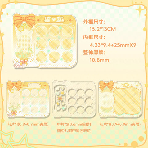 ［推し活グッズ］缶バッジ アクリルフレーム 25mm【36UVIY】