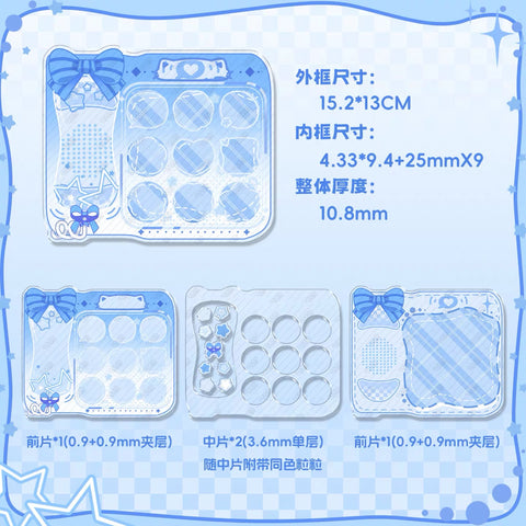 ［推し活グッズ］缶バッジ アクリルフレーム 25mm【36UVIY】