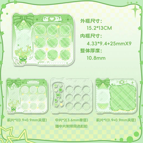 ［推し活グッズ］缶バッジ アクリルフレーム 25mm【36UVIY】