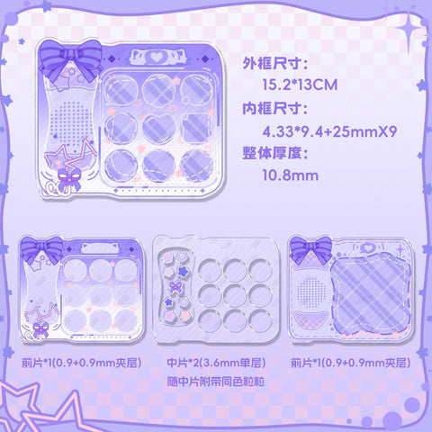 ［推し活グッズ］缶バッジ アクリルフレーム 25mm【36UVIY】