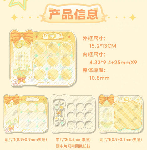 ［推し活グッズ］缶バッジ アクリルフレーム 25mm【36UVIY】
