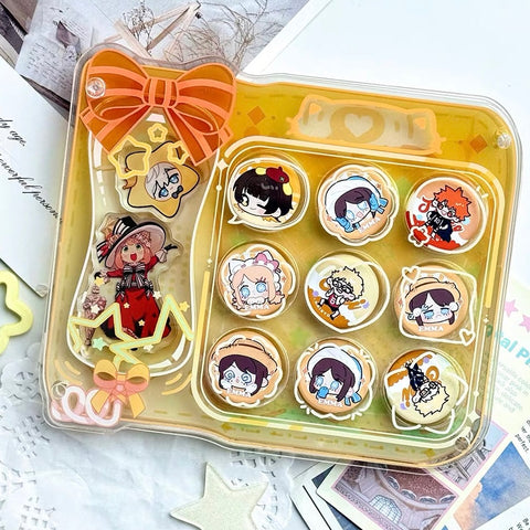［推し活グッズ］缶バッジ アクリルフレーム 25mm【36UVIY】