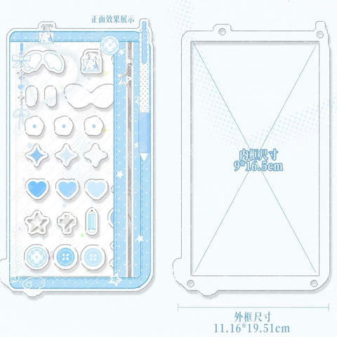 推し活グッズ］アクリルフレーム パーツ セット【LDWFMS】