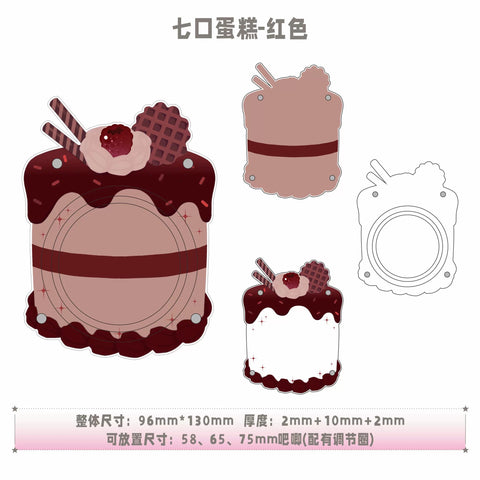 ［推し活グッズ］缶バッジアクリルフレーム 58～75mm【Y2F5Y3】