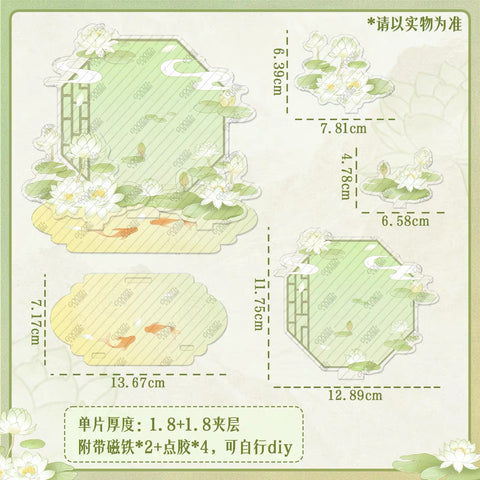 ［推し活グッズ］缶バッジ用 アクリル 背景 スタンド【4X4EJ5】