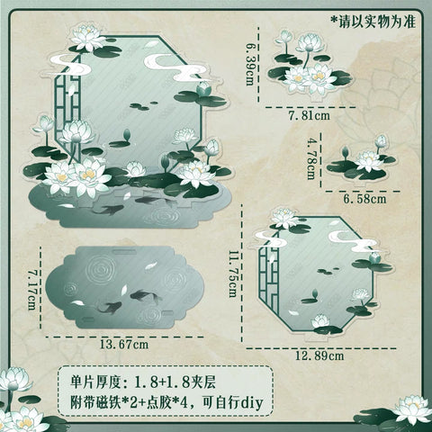 ［推し活グッズ］缶バッジ用 アクリル 背景 スタンド【4X4EJ5】