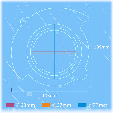 ［推し活グッズ］缶バッジアクリルフレーム 58～75mm【V6S9S8】