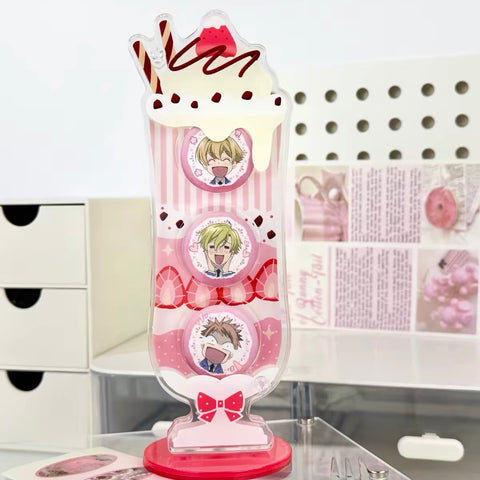 ［推し活グッズ］缶バッジ アクリルフレーム 32mm【QCWPBC】