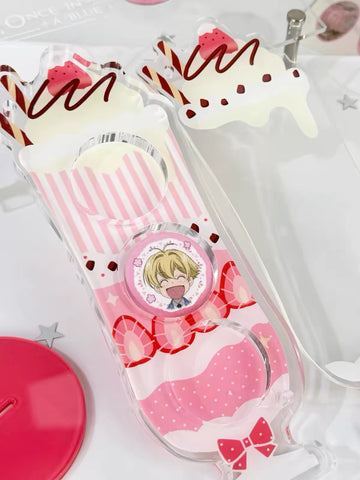 ［推し活グッズ］缶バッジ アクリルフレーム 32mm【QCWPBC】