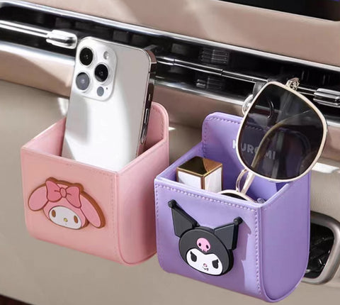 [サンリオ］カー用品 車 収納カゴ