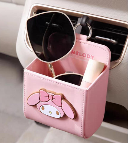 [サンリオ］カー用品 車 収納カゴ