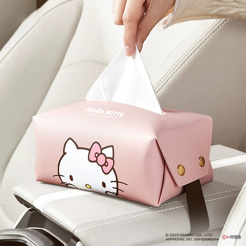 [サンリオ］カー用品 車 ティッシュボックス