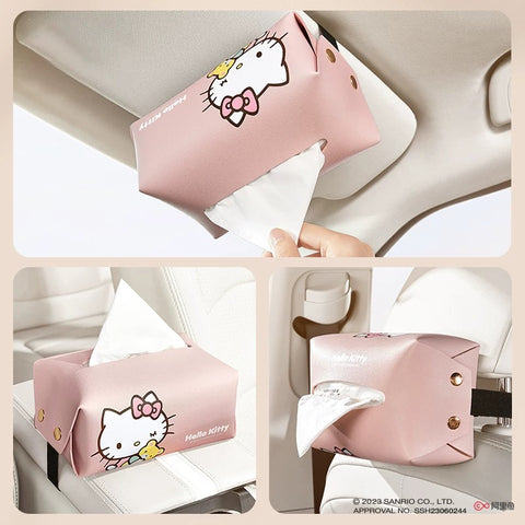 [サンリオ］カー用品 車 ティッシュボックス