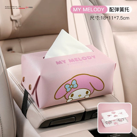 [サンリオ］カー用品 車 ティッシュボックス