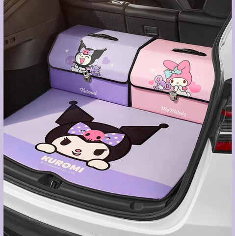 [サンリオ］カー用品 車 折りたたみ 収納ボックス