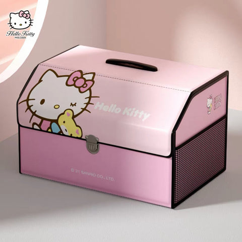 [サンリオ］カー用品 車 折りたたみ 収納ボックス