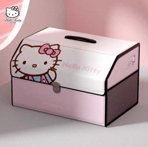 [サンリオ］カー用品 車 折りたたみ 収納ボックス