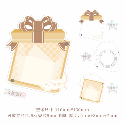 ［推し活グッズ］缶バッジアクリルフレーム 58～75mm【O2O1D0】