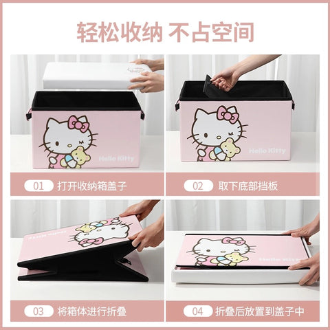 [サンリオ］カー用品 車 折りたたみ 収納ボックス