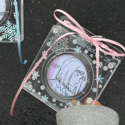 ［推し活グッズ］缶バッジ アクリルフレーム 58~75mm 【8W55IK】