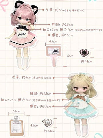 ［BJD服］1/6 ドール用 衣装セット【茶话会】