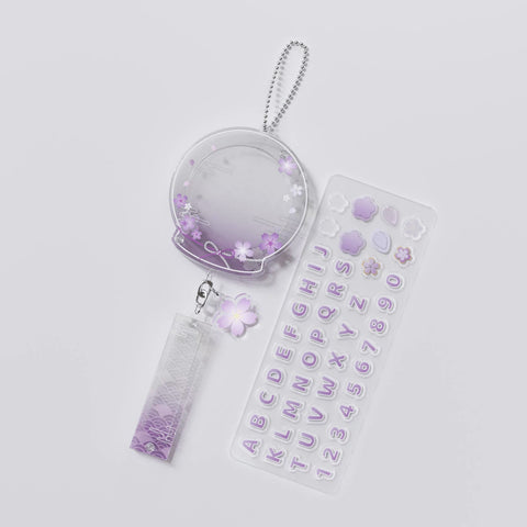 ［推し活グッズ］缶バッジ アクリルフレーム パーツ セット 58mm【WQB7LY】