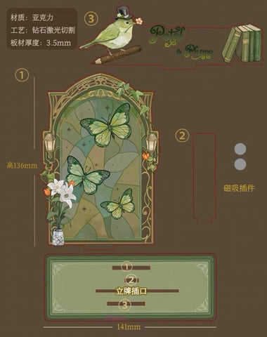 ［推し活グッズ］缶バッジ アクリル 背景 スタンド【XXFHZH】
