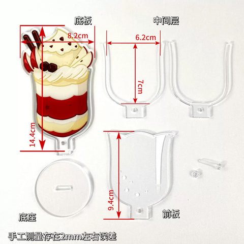 ［推し活グッズ］アクリル 缶バッジ スタンド【Y3D9U2】