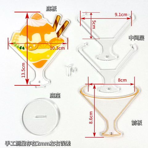 ［推し活グッズ］アクリル 缶バッジ スタンド【Y3D9U2】